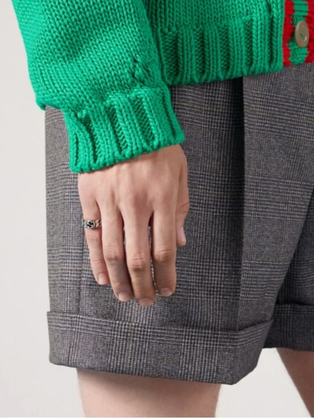 NWB GUCCI WIDE INTERLOCKING STERLING SILVER RING DESIGNER SZ: 21 - Picture 12 of 15